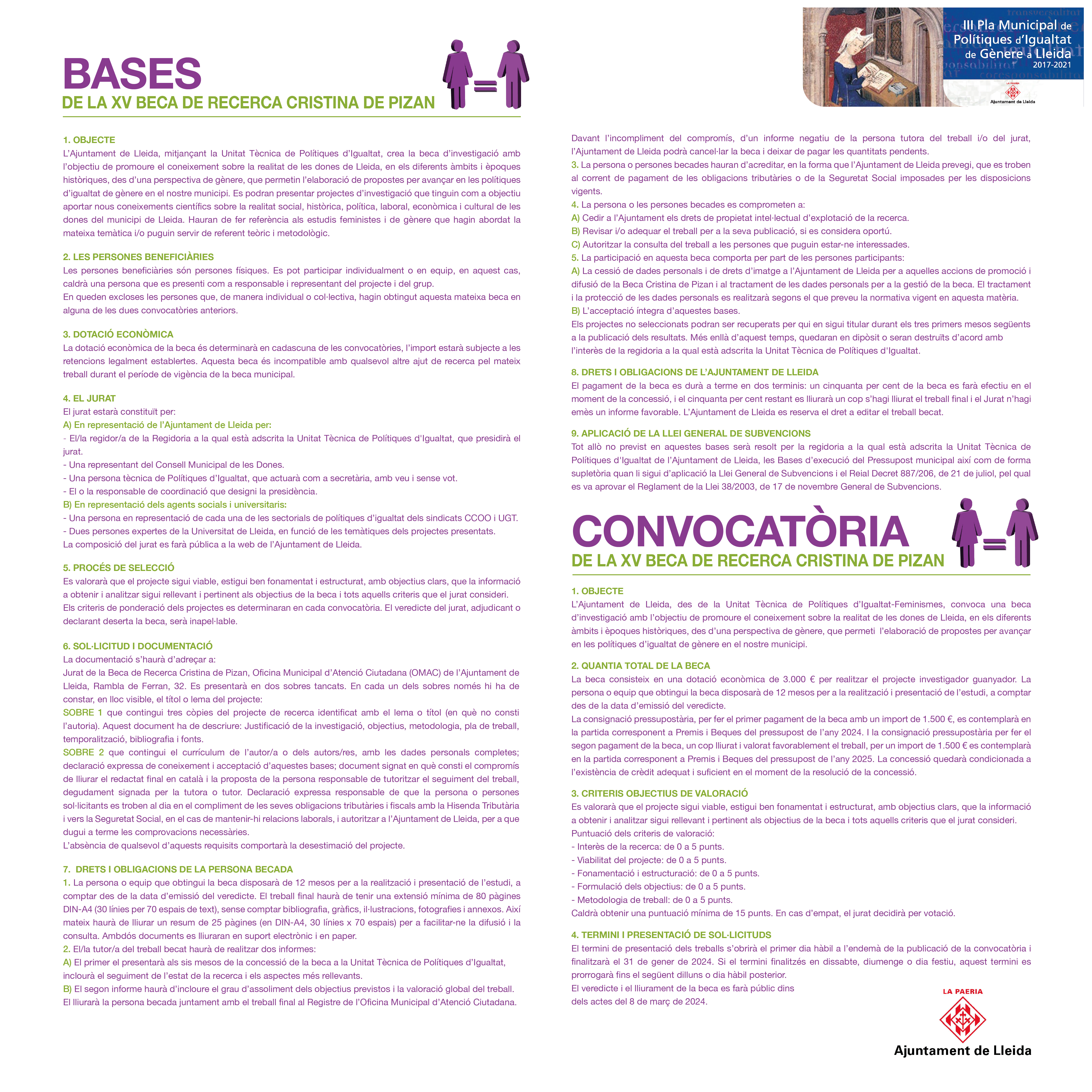 Beca de Recerca Cristina de Pizan